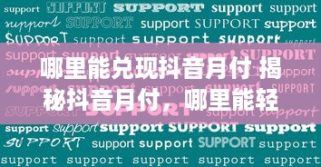 抖音月付有哪个平台可以提现 抖音月付提现攻略，盘点哪些平台靠谱，教你轻松变现！