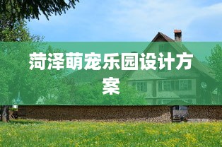 菏泽萌宠乐园设计方案