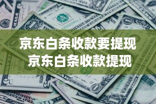 京东白条收款要提现 京东白条收款提现攻略，轻松操作，资金到账无忧