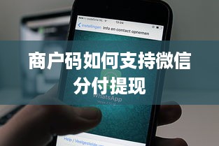 商户码如何支持微信分付提现