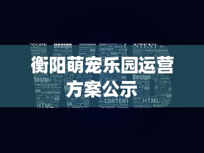 衡阳萌宠乐园运营方案公示