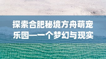 探索合肥秘境方舟萌宠乐园—一个梦幻与现实交织的奇妙之地