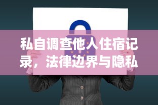 私自调查他人住宿记录，法律边界与隐私保护的平衡之道