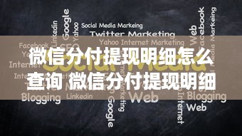 微信分付提现明细怎么查询 微信分付提现明细大揭秘，轻松查询，一目了然！