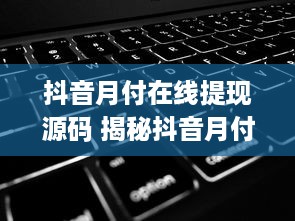 抖音月付在线提现源码 揭秘抖音月付在线提现源码，轻松实现收益变现的秘诀！