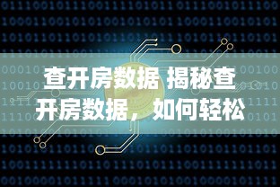 查开房数据 揭秘查开房数据，如何轻松掌握酒店入住秘密？