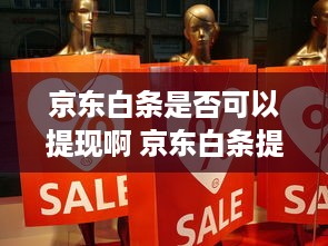 京东白条是否可以提现啊 京东白条提现攻略，揭秘白条提现的真相与操作步骤