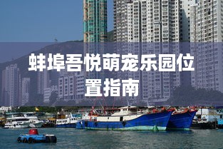 蚌埠吾悦萌宠乐园位置指南