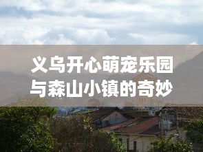 义乌开心萌宠乐园与森山小镇的奇妙之旅