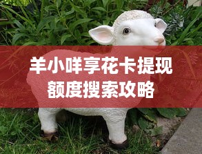 羊小咩享花卡提现额度搜索攻略