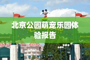 北京公园萌宠乐园体验报告