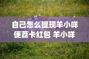 自己怎么提现羊小咩便荔卡红包 羊小咩便荔卡红包提现攻略，轻松操作，快速到账！