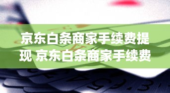 京东白条商家手续费提现 京东白条商家手续费提现攻略，轻松赚钱，快速到账！