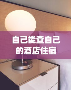 自己能查自己的酒店住宿记录吗 自己能查自己的酒店住宿记录吗？揭秘酒店住宿信息查询全攻略