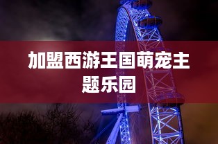 加盟西游王国萌宠主题乐园