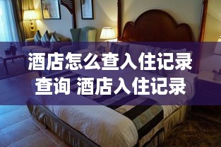 酒店怎么查入住记录查询 酒店入住记录查询攻略，轻松找回你的住宿足迹