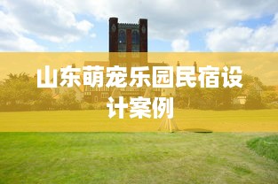 山东萌宠乐园民宿设计案例