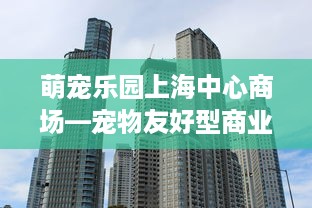 萌宠乐园上海中心商场—宠物友好型商业新体验