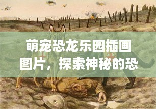 萌宠恐龙乐园插画图片，探索神秘的恐龙世界