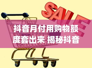 抖音月付用购物额度套出来 揭秘抖音月付购物额度套现攻略，轻松变现，你也能做到！